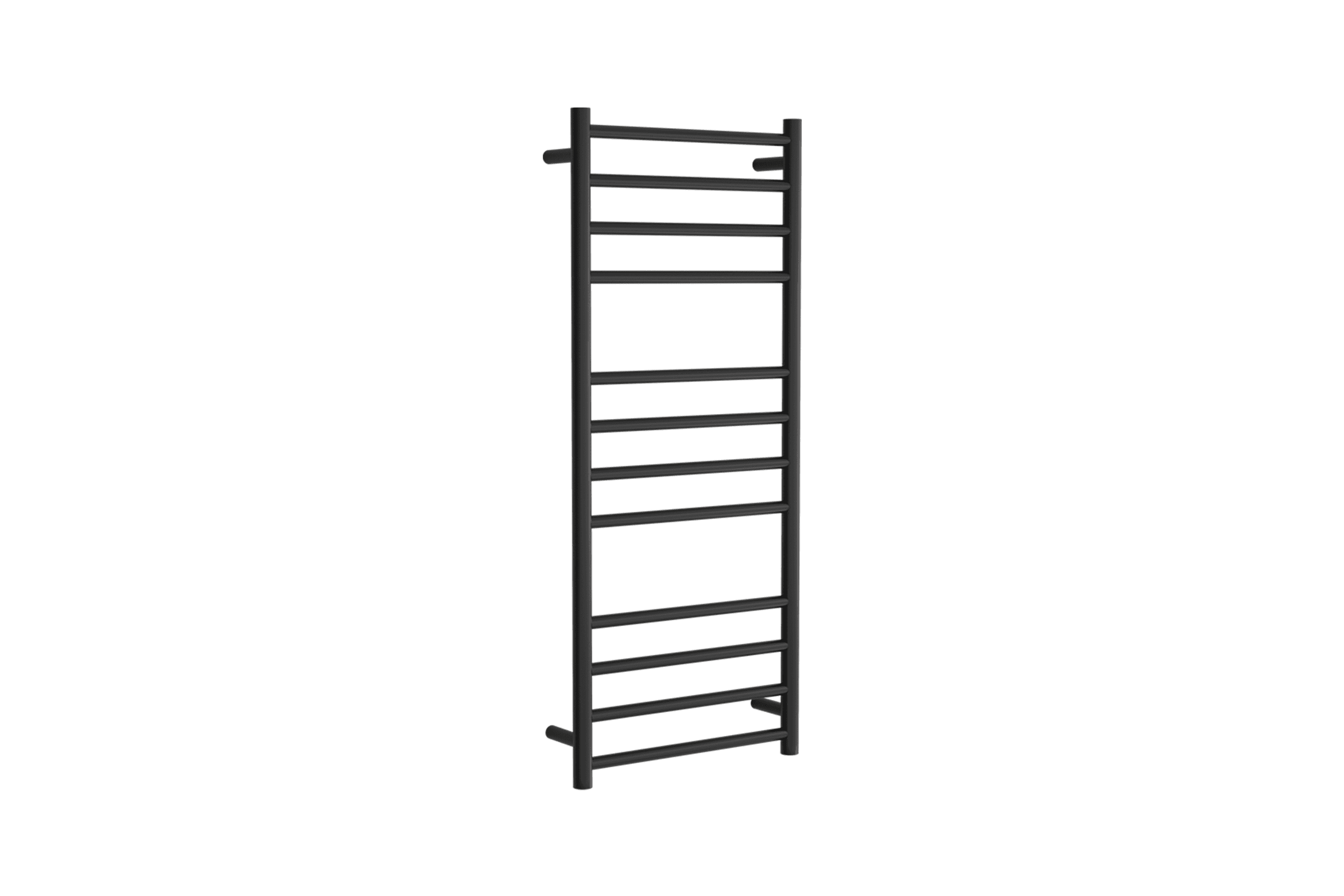 Round Towel Rail 240V 1200 x 500mm Satin Black