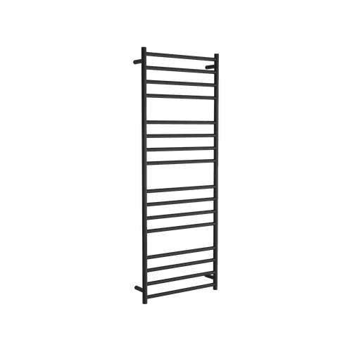 Round Towel Rail 240V 1600 x 600mm Satin Black
