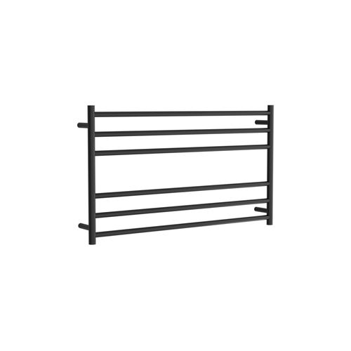 Round Towel Rail 240V 600 x 1050mm Satin Black