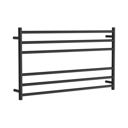 Round Towel Rail 240V 600 x 1050mm Satin Black