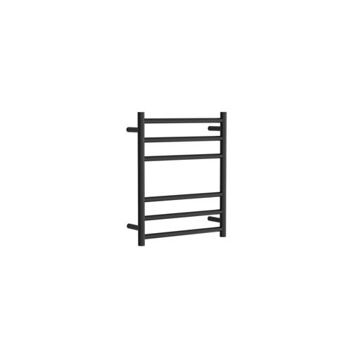 Round Towel Rail 240V 600 x 500mm Satin Black