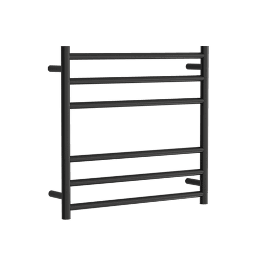 Round Towel Rail 240V 600 x 650mm Satin Black