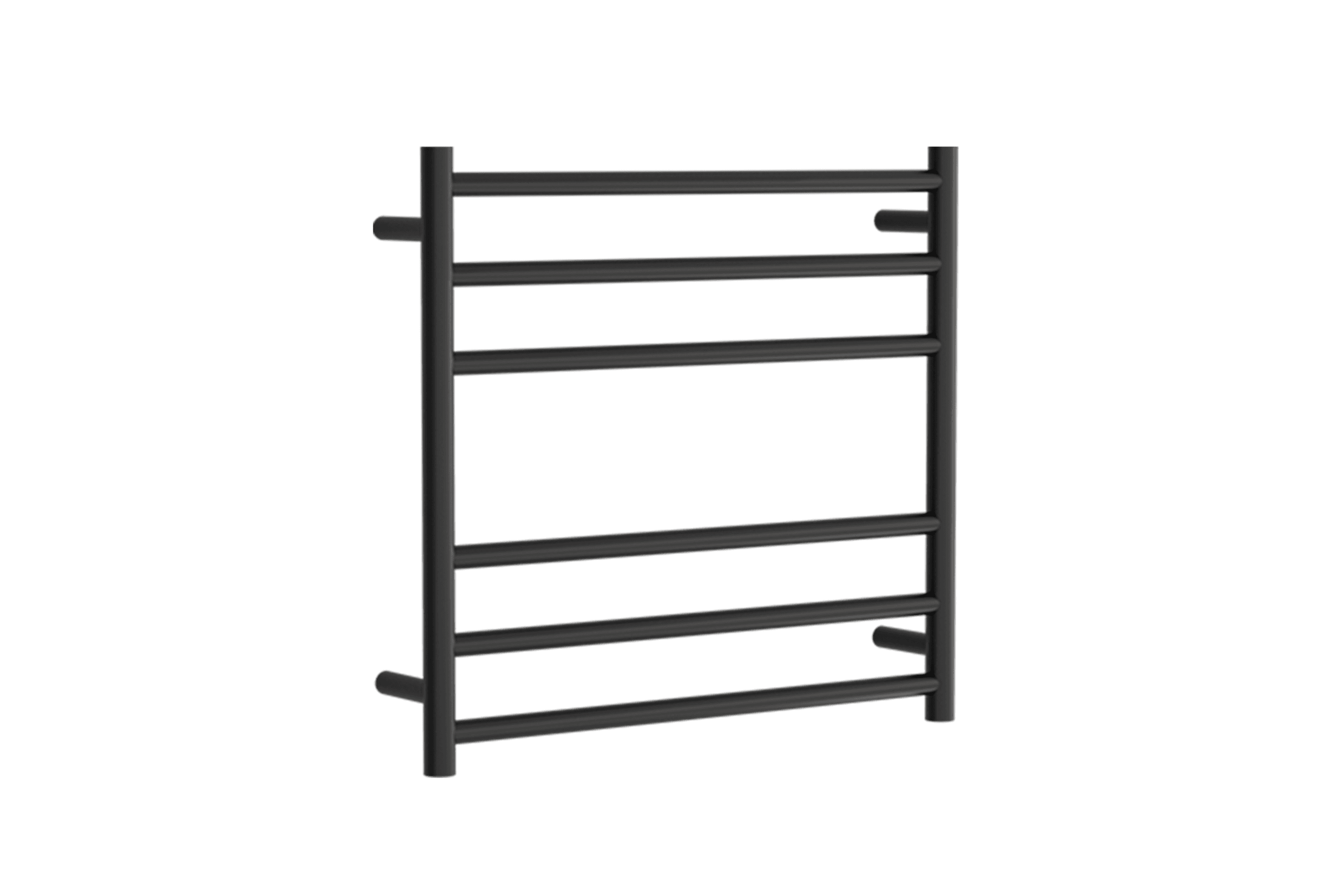 Round Towel Rail 240V 600 x 650mm Satin Black