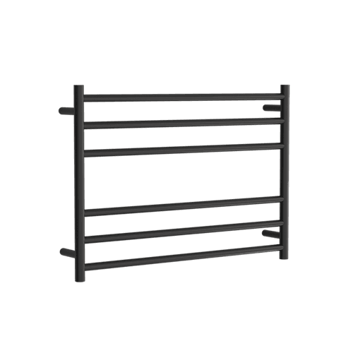 Round Towel Rail 240V 600 x 850mm Satin Black