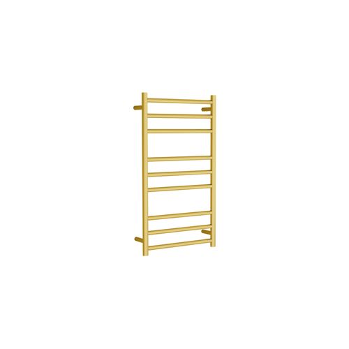 Round Towel Rail 240V 900 x 500mm Brushed Gold