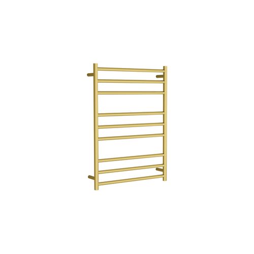 Round Towel Rail 240V 900 x 650mm Brushed Gold