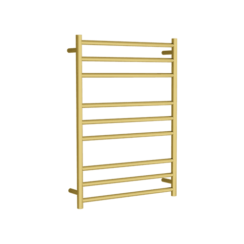 Round Towel Rail 240V 900 x 650mm Brushed Gold
