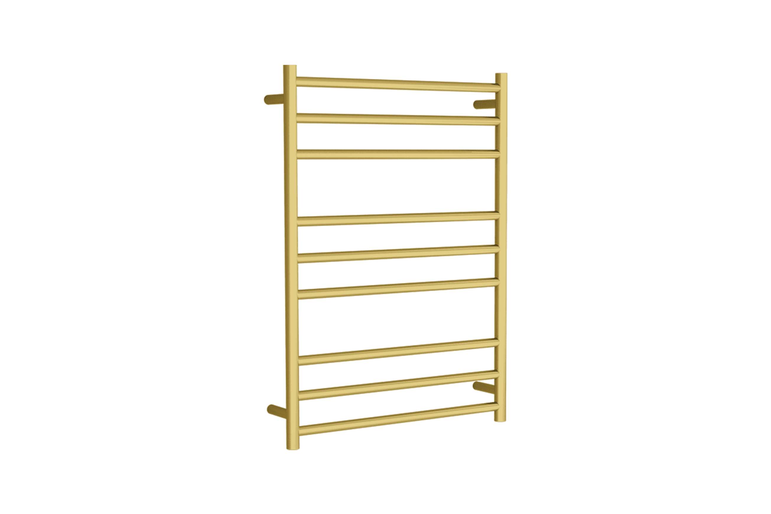 Round Towel Rail 240V 900 x 650mm Brushed Gold