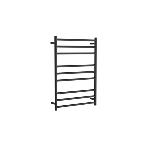 Round Towel Rail 240V 900 x 650mm Satin Black