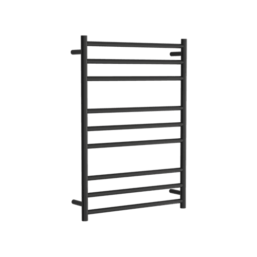 Round Towel Rail 240V 900 x 650mm Satin Black