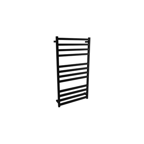 Square Towel Rail 240V 1200 x 650mm Satin Black