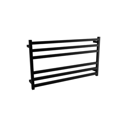 Square Towel Rail 240V 600 x 1050mm Satin Black