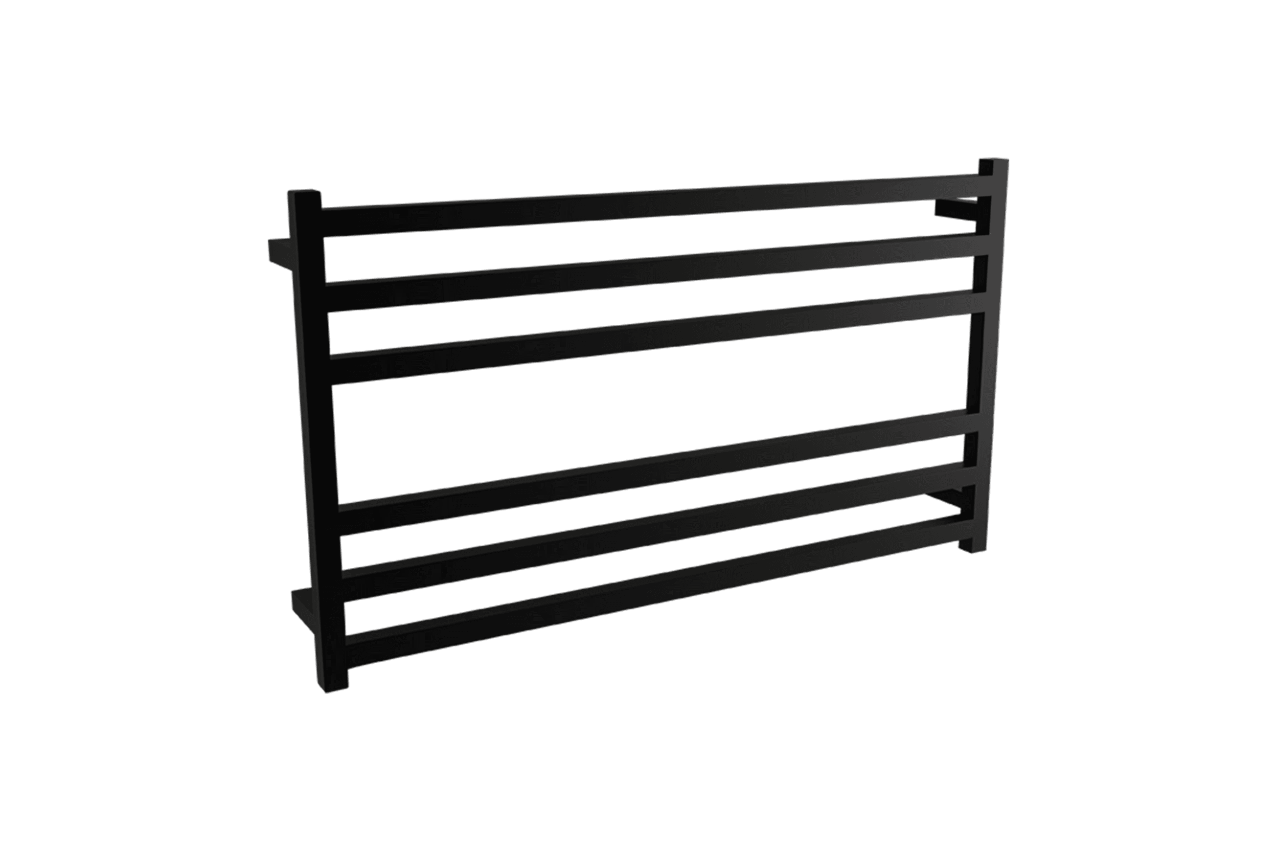 Square Towel Rail 240V 600 x 1050mm Satin Black