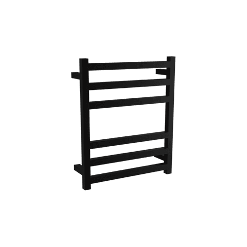 Square Towel Rail 240V 600 x 500mm Satin Black