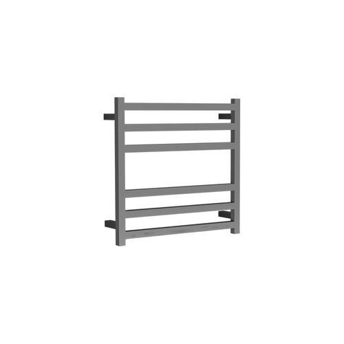 Square Towel Rail 240V 600 x 650mm Brushed Stainless