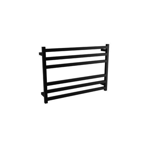 Square Towel Rail 240V 600 x 850mm Satin Black