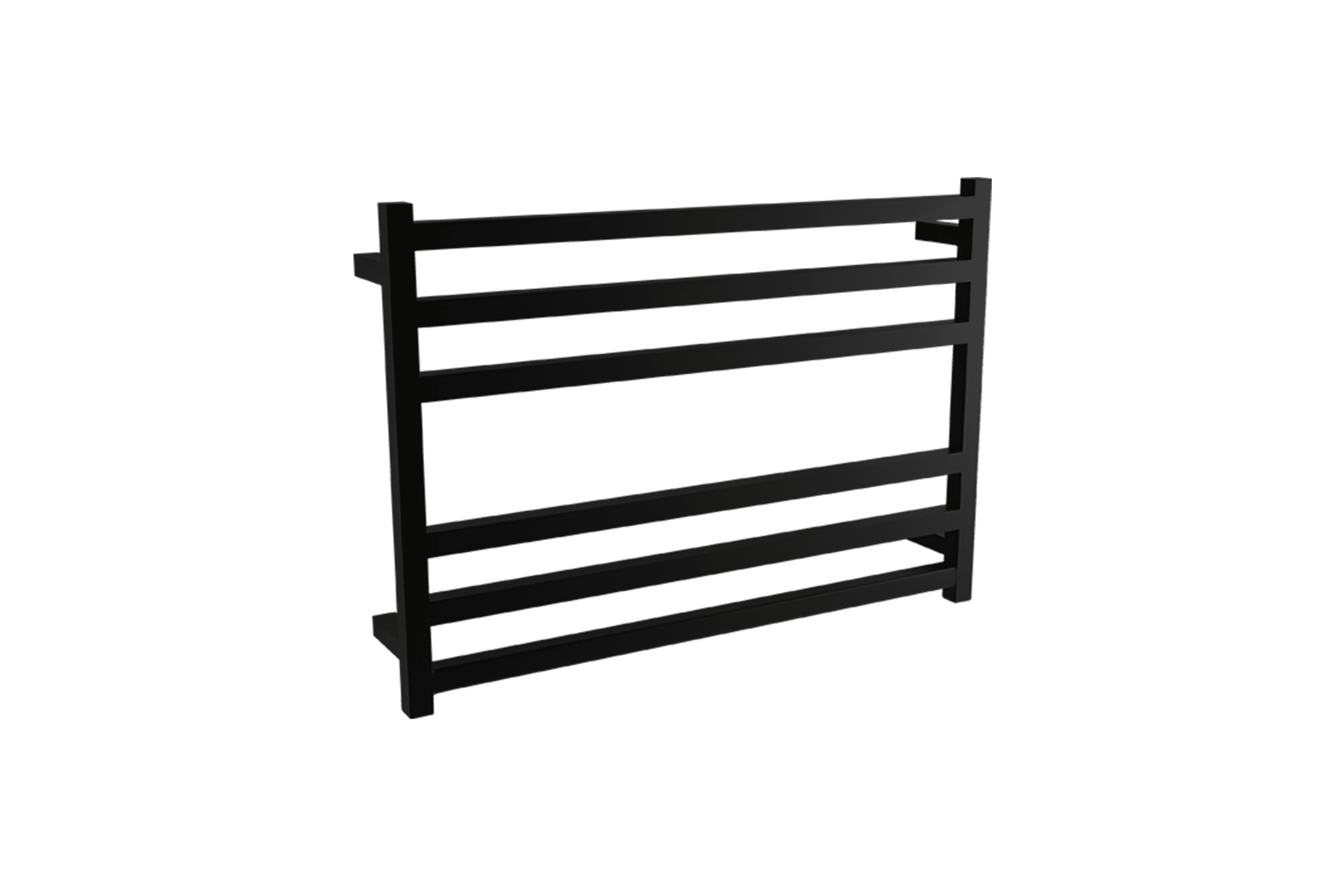 Square Towel Rail 240V 600 x 850mm Satin Black