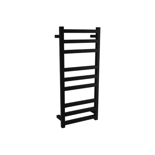 Square Towel Rail 240V 900 x 400mm Satin Black