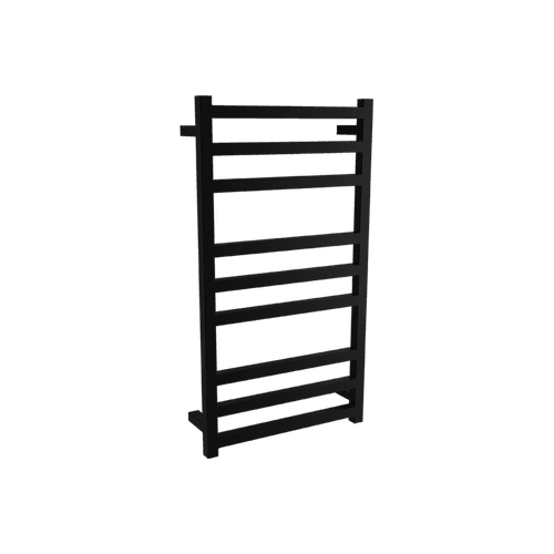 Square Towel Rail 240V 900 x 500mm Satin Black