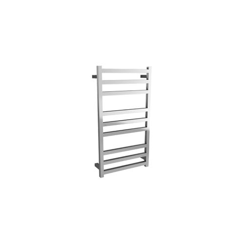 Square Towel Rail 240V 900 x 500mm Brushed Stainless