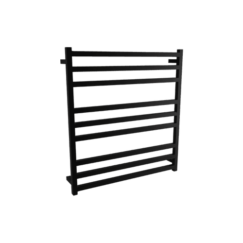 Square Towel Rail 240V 900 x 850mm Satin Black