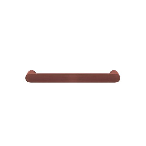 Towel Rail Single Bar Round 12V 650mm Brushed Copper