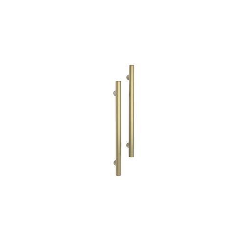 Vertical Single Towel Bar Round 12V Brushed Gold