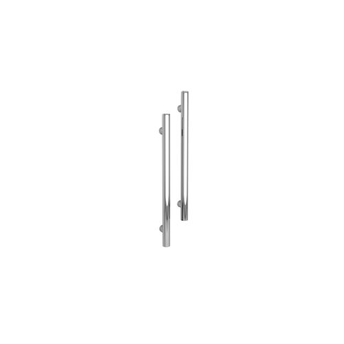 Vertical Single Towel Bar Round 12V Chrome