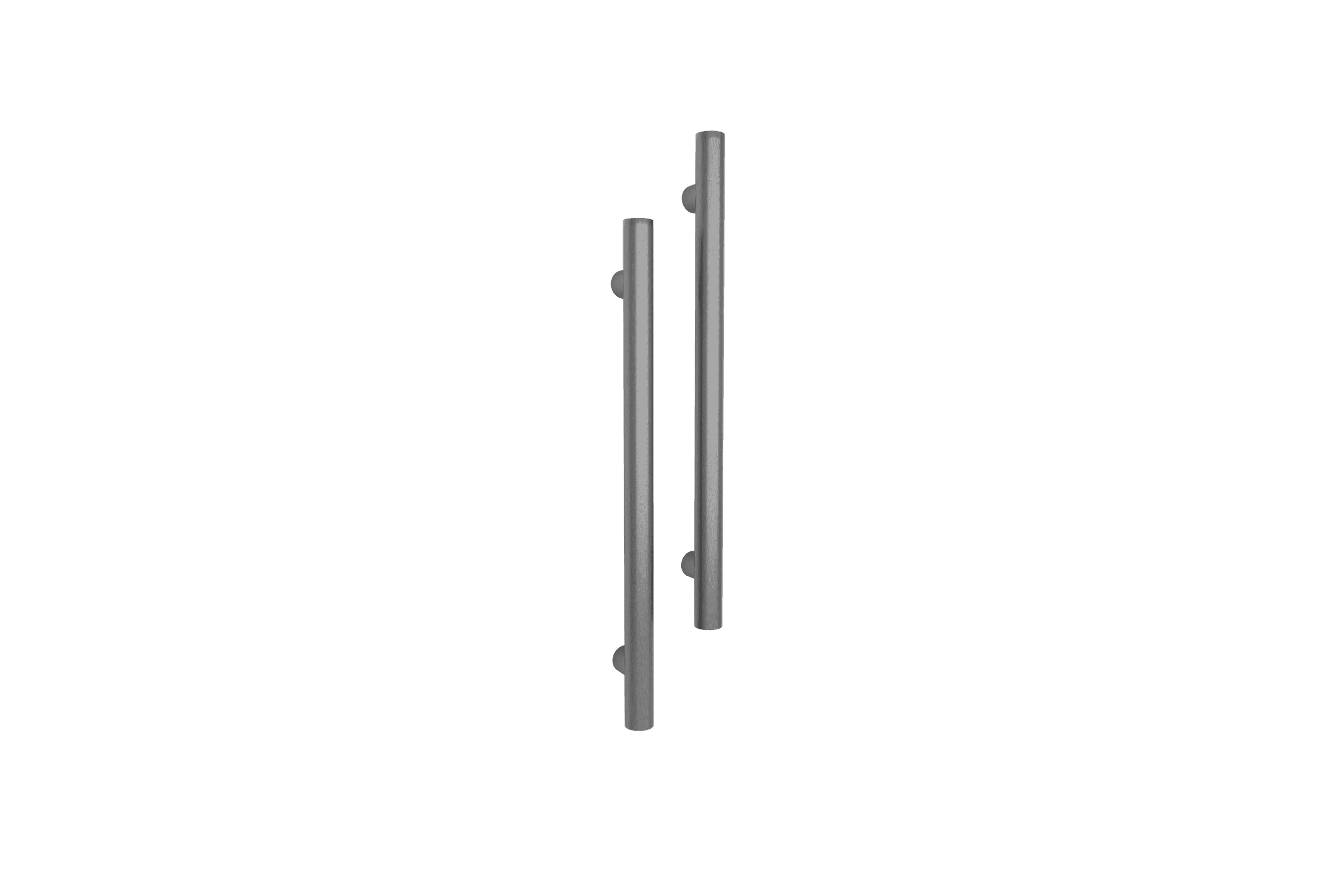 Vertical Single Towel Bar Round 12V Gun Metal