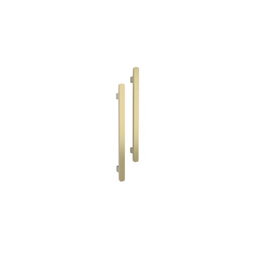 Vertical Single Towel Bar Square 12V Brushed Gold
