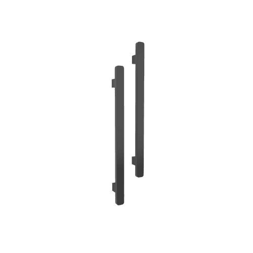 Vertical Single Towel Bar Square 12V Satin Black