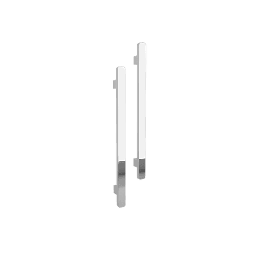 Vertical Single Towel Bar Square 12V Chrome