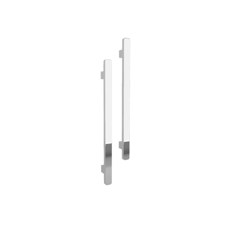 Vertical Single Towel Bar Square 12V Chrome