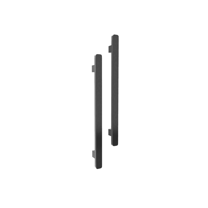 Vertical Single Towel Bar Square 12V Gun Metal