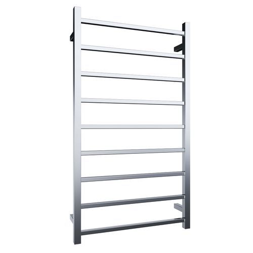 Quadro 9-Bar Heated Towel Rail Chrome 600mm