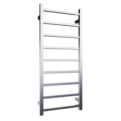 Quadro 9-Bar Heated Towel Rail Chrome 450mm