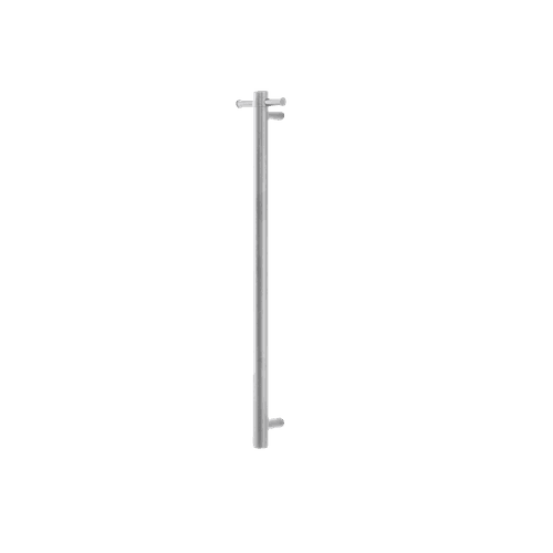 Vertical Heated Towel Rail Brushed Nickel
