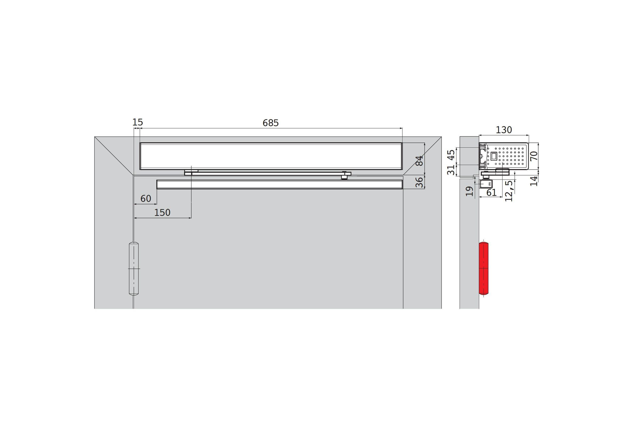 ISEO Automatic Swing Door Operator - IS9100