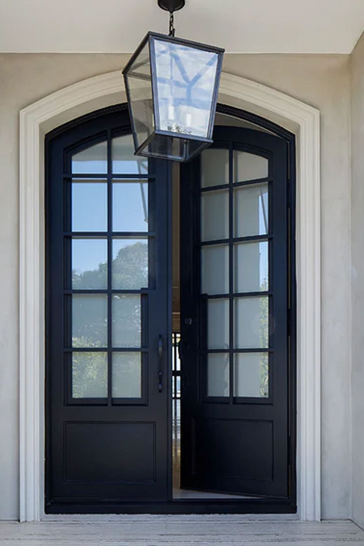 Wrought Iron Hinge Entry Doors - Galvanised FWA50