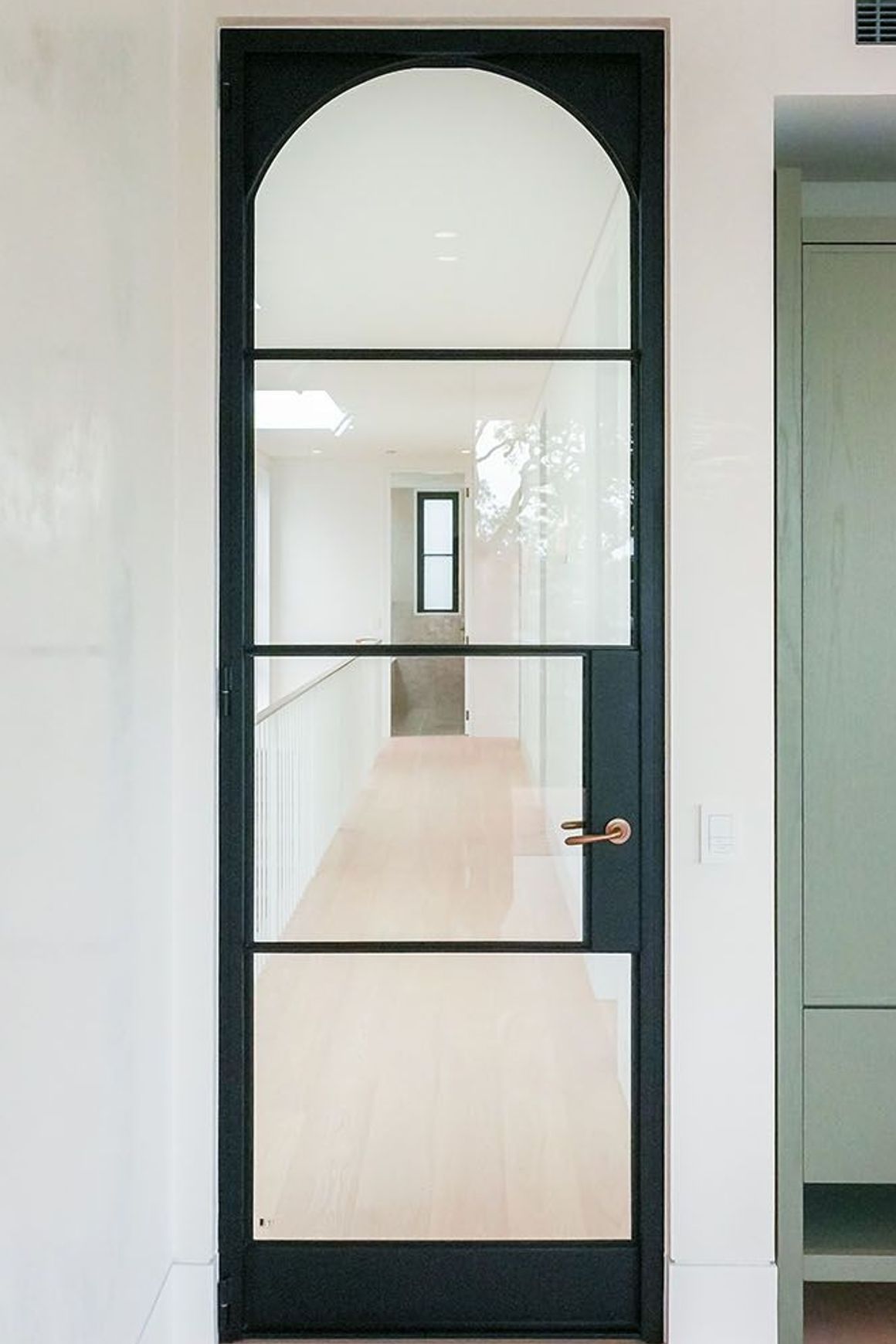 Steel Frame Glass Hinge Doors – Galvanised W20 Profile