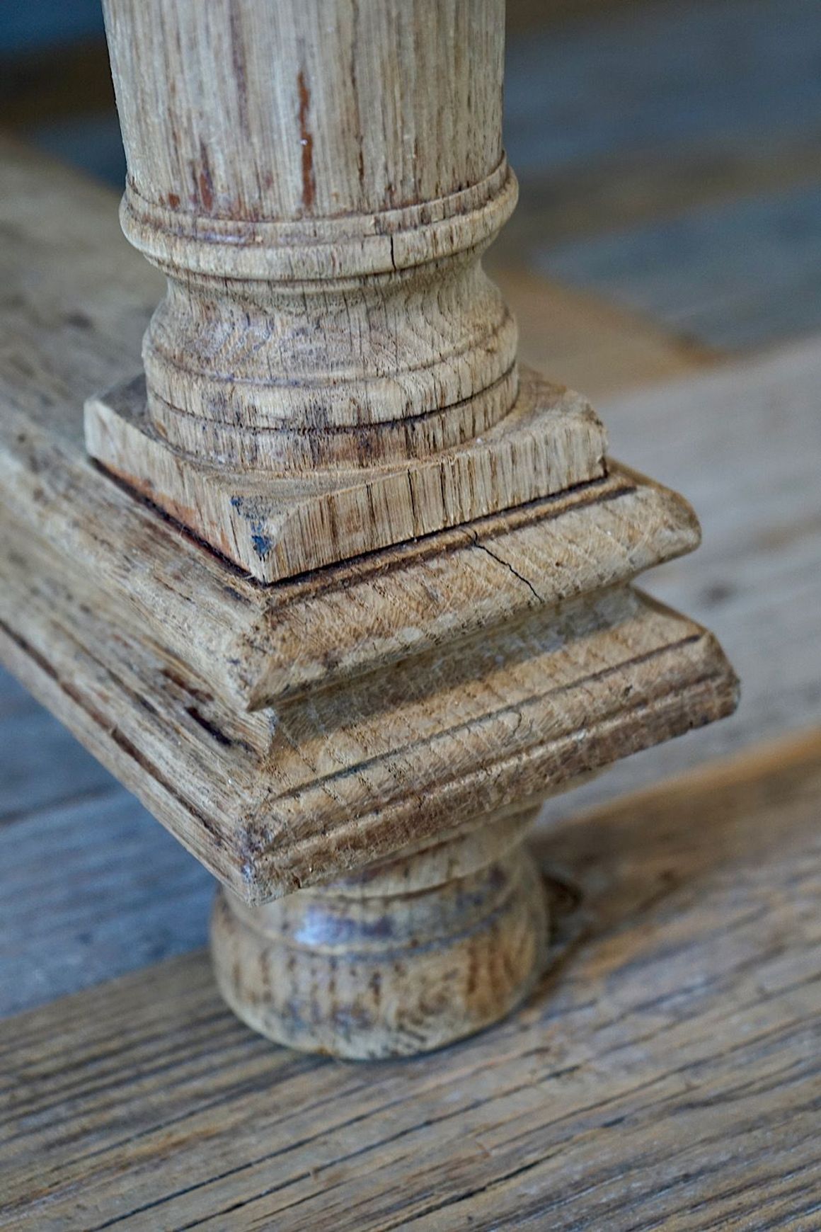 Antique French Oak Dining Table / Desk