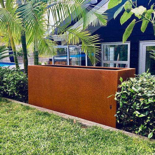 Corten Trough Planter 1400