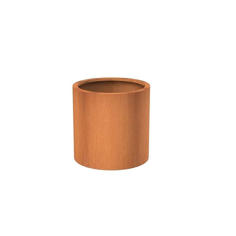 Round Corten Planter 