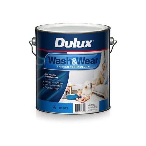 Wash&Wear Matt 4L by Dulux