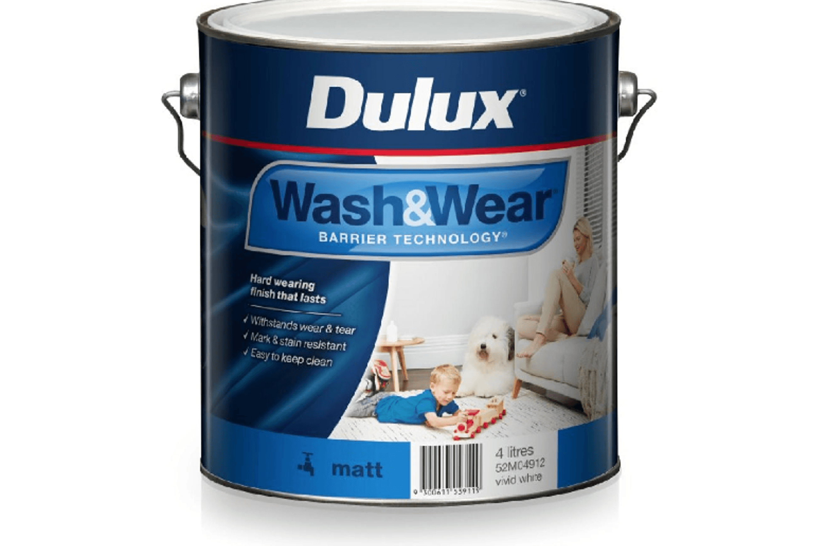 Wash&Wear Matt 4L by Dulux
