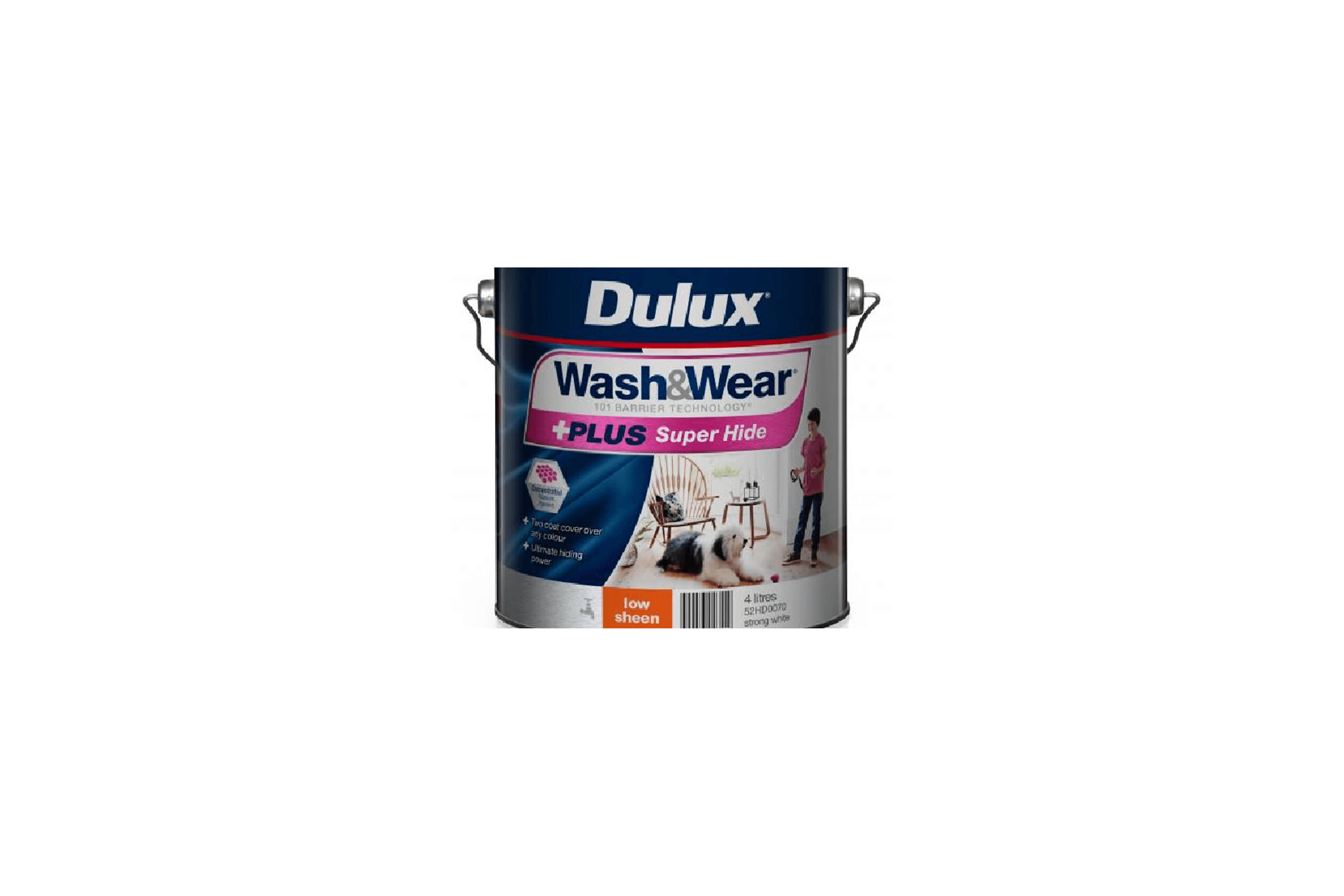 Wash & Wear +Plus Super Hide Low Sheen by Dulux
