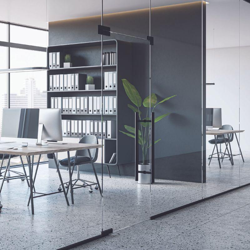 Frameless Commercial Hardware