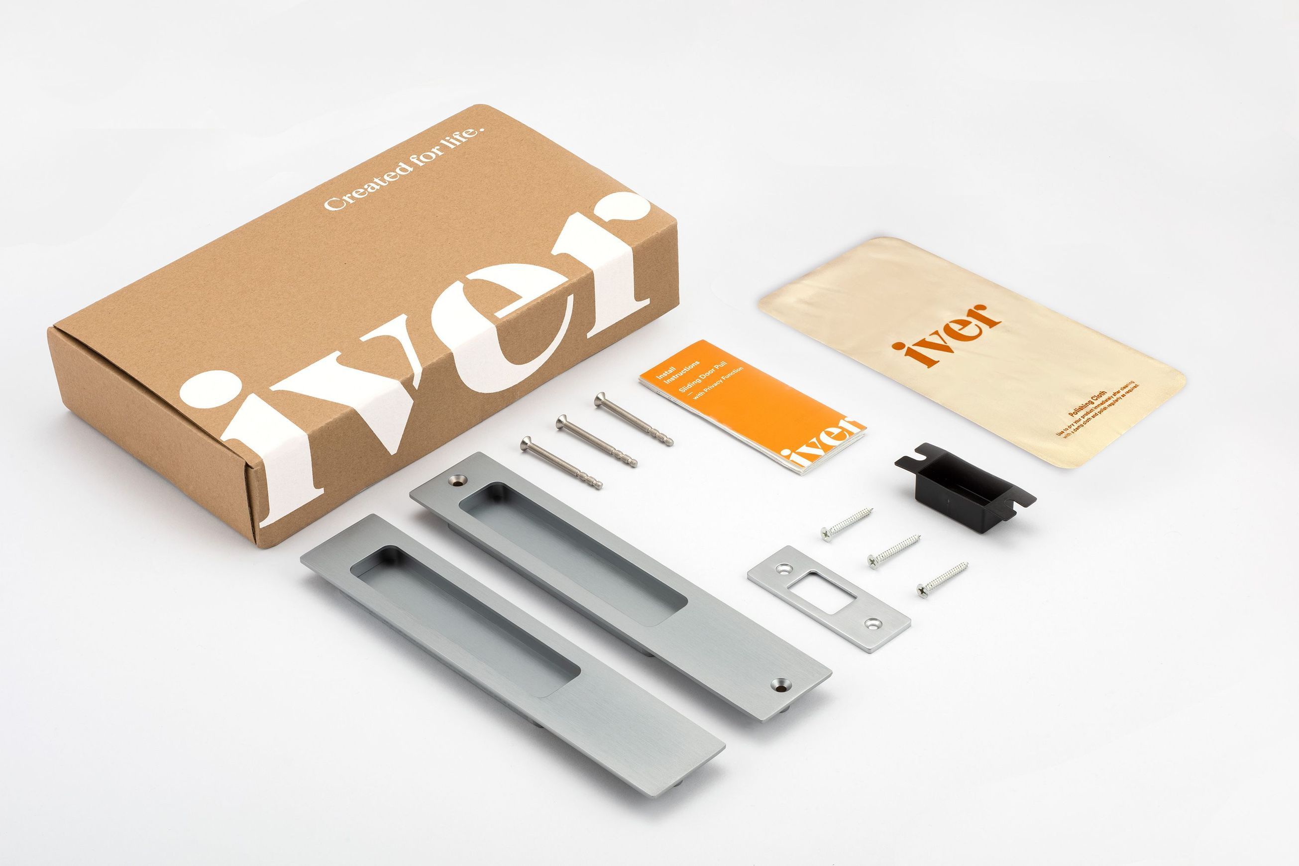 Rectangular Sliding Door Pull Passage Kit