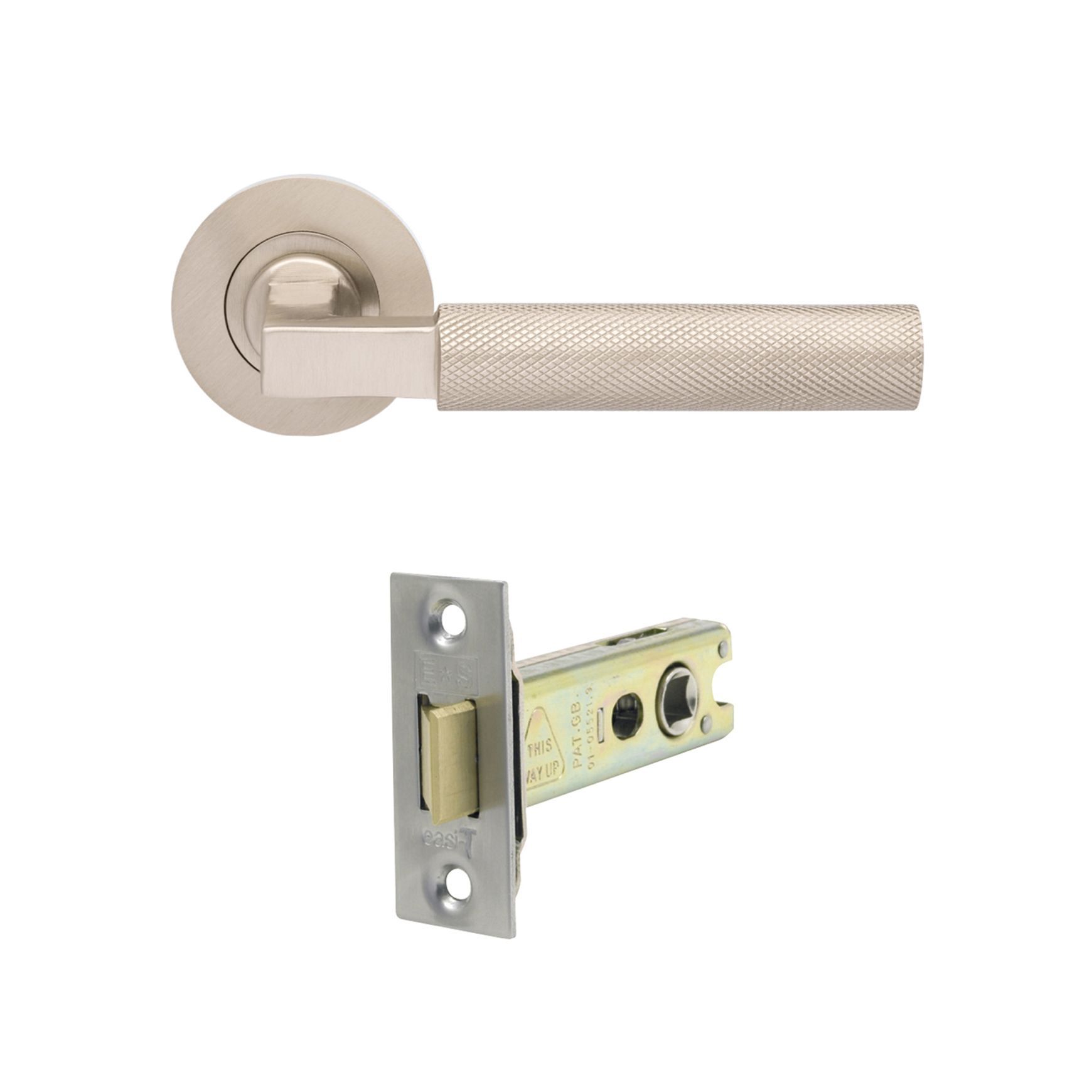 Zanda Zurich Door Handle Lever Set on Round Rose