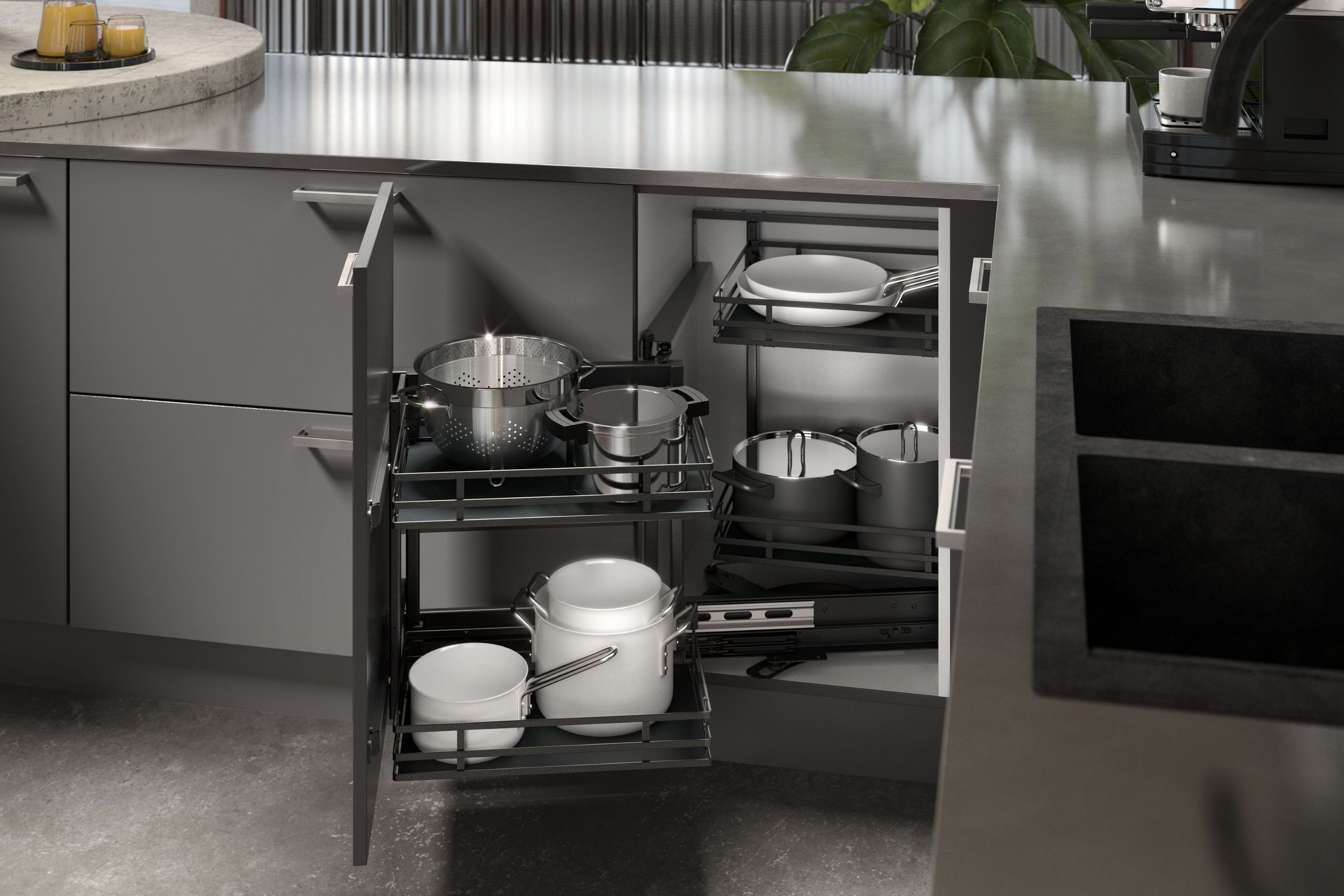 Goro | Corner cabinet pull-out